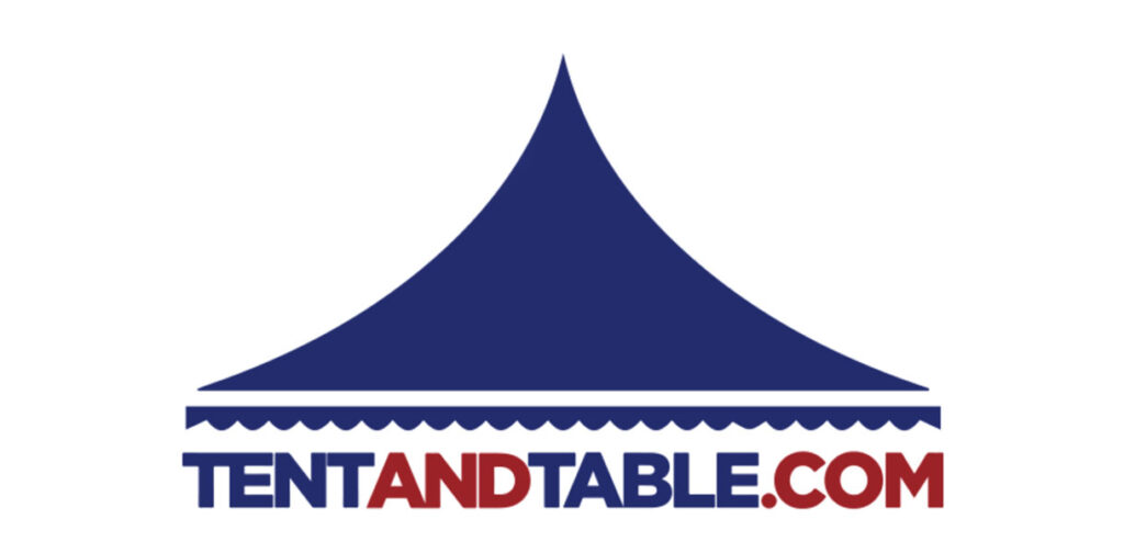 a tent and table transparent logo